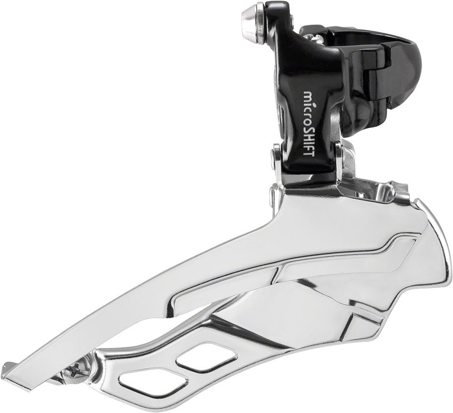 microSHIFT R10 Front Derailleur - 10-Speed Triple 50/39/30t Band Clamp Shimano Compatible BLK Front Derailleurs and Parts microSHIFT   