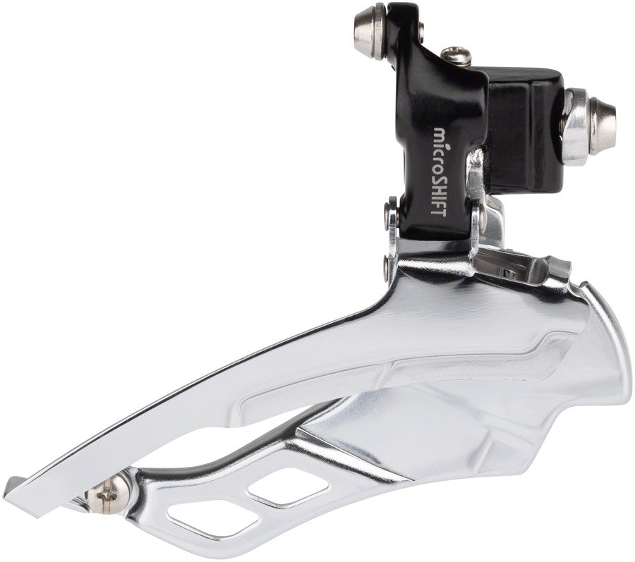 microSHIFT R10 Front Derailleur - 10-Speed Triple 50/39/30t Braze-On Shimano Compatible BLK Front Derailleurs and Parts microSHIFT   