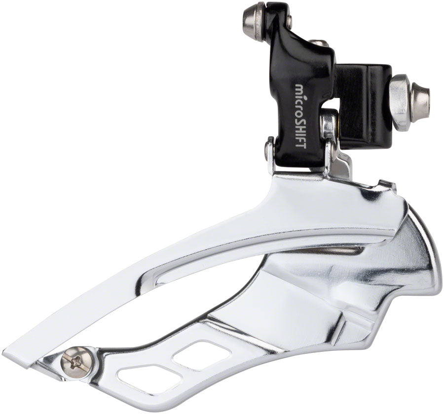 microSHIFT R10 Front Derailleur - 10-Speed Triple 52/39/30t Braze-On Shimano Compatible BLK Front Derailleurs and Parts microSHIFT   