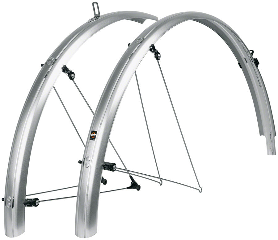 SKS B45 Bluemels Full Coverage Fender Set - 45mm 700 x 28-37 Silver Full Coverage Fender SKS   