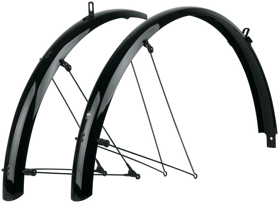 SKS B55 Bluemels Full Coverage Fender Set - 55mm 700 x 38-47 Black Full Coverage Fender SKS   