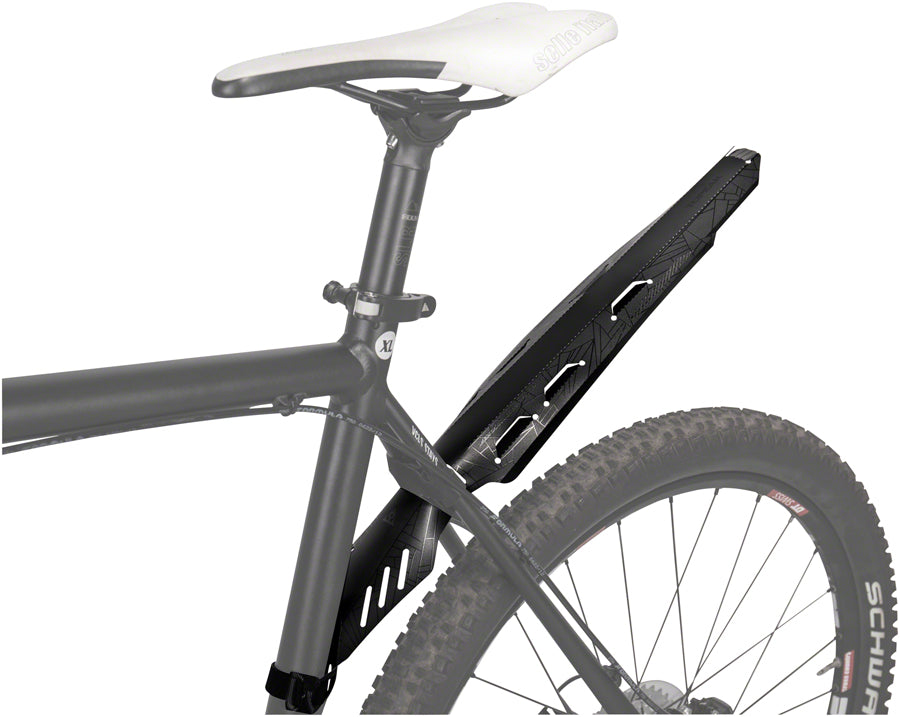 Topeak D-Flash ST Fender - Seat Tube Mount Reflective Print Clip-On Fender Topeak   