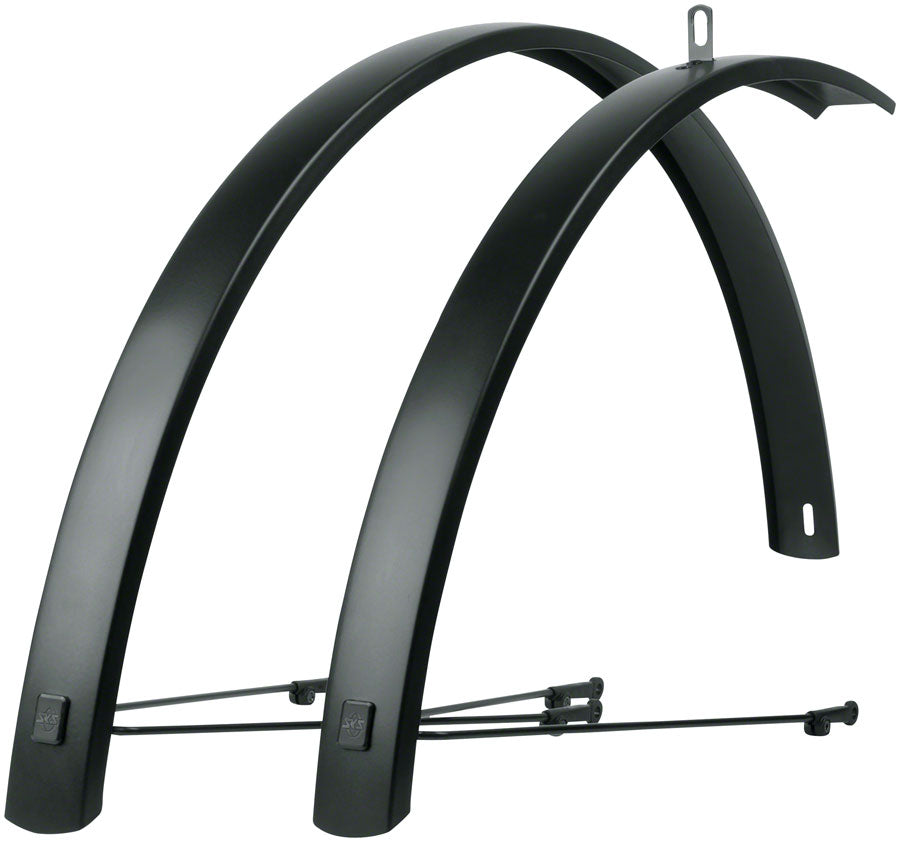 SKS Edge AL Aluminum Fender Set 56mm 700x50 Black Full Coverage Fender SKS   