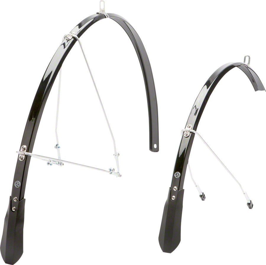 Portland Design Works Poncho Road Fender Set: Black (700c x 23) Full Coverage Fender Portland Design Works   