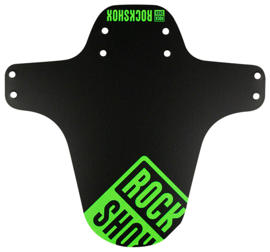 RockShox MTB Fork Fender Black with Neon Green Print Clip-On Fender RockShox   