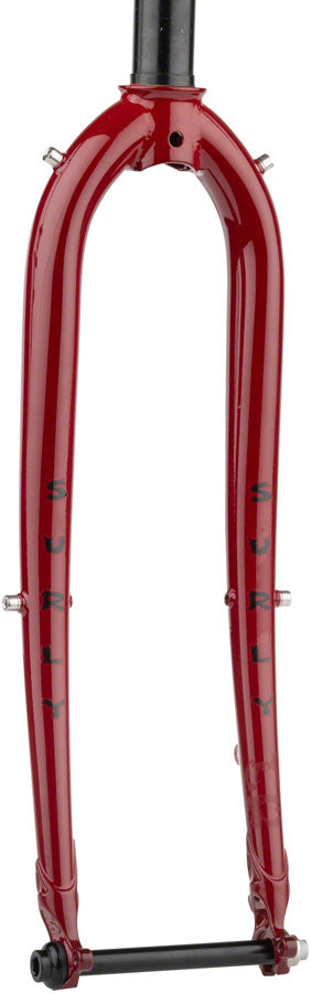 Surly Midnight Special 650b Fork 1-1/8" 40mm Offset Sour Strawberry Sparkle Road Fork Surly   