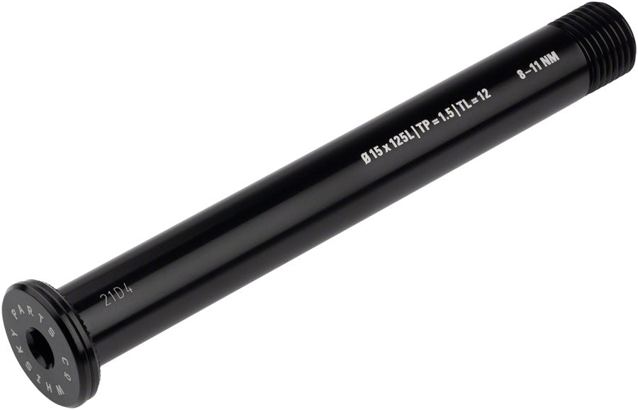 WHISKY No.9 Thru Bolt - 15mm 125mm P1.5 TL12 Black Axles & Axle Parts Whisky Parts Co.   