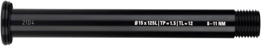 WHISKY No.9 Thru Bolt - 15mm 125mm P1.5 TL12 Black Axles & Axle Parts Whisky Parts Co.   