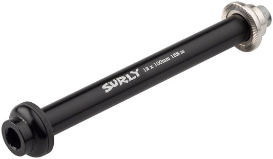 Surly Front Thru-Axle - 12x100 mm Chromoly Black Axles & Axle Parts Surly   