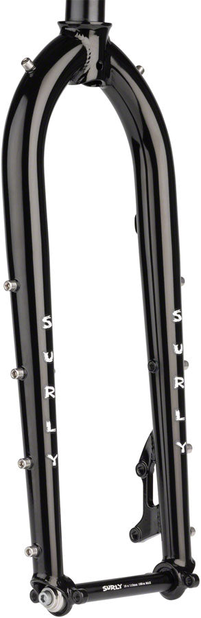 Surly Dinner Fork - 27.5" 110x15mm Thru-Axle 1-1/8" Straight Steerer Steel BLK Cyclocross/Hybrid Fork Surly   