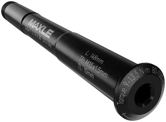 RockShox Maxle Stealth Front - 12x100 134mm Length Thread Length 9mm Pitch M12x1.50 - Rudy Axles & Axle Parts RockShox   