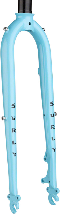 Surly Preamble 700c Fork 9x100mm QR 1-1/8" Straight Steerer Steel Skyrim Blue Cyclocross/Hybrid Fork Surly   
