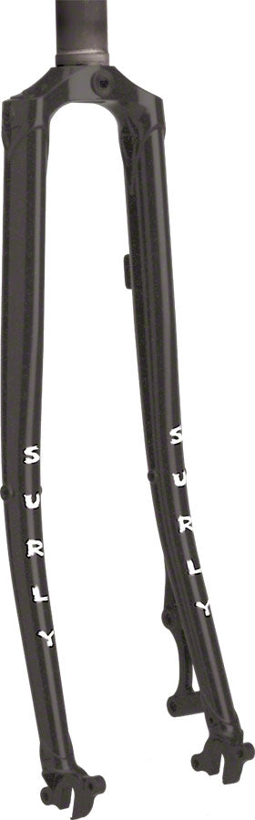 Surly Straggler Disc Fork: 700c 400mm 1-1/8 straight steerer Black Cyclocross/Hybrid Fork Surly   