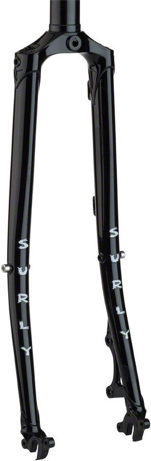 Surly Straggler Disc Fork: 650b 380mm 1-1/8 straight steerer Black Cyclocross/Hybrid Fork Surly   