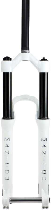 Manitou Circus Expert Suspension Fork - 26" 100 mm 20 x 110 mm 41 mm Offset Gloss White Straight Steerer Suspension Fork Manitou   