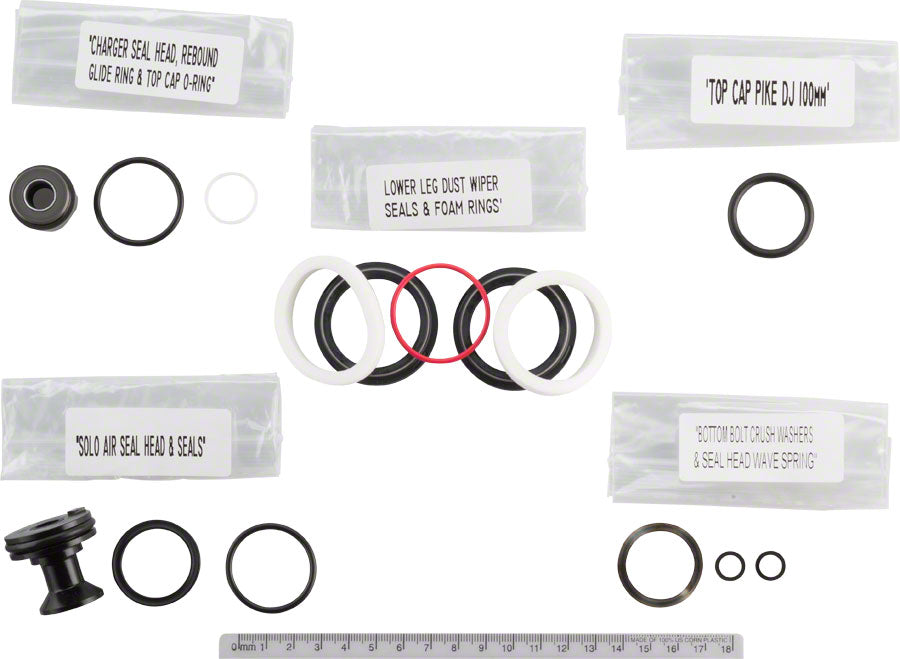 RockShox Fork Service Kit - 200 Hour/1 Year Pike/Pike DJ Solo Air A1 2015-2017 Service Kit RockShox   