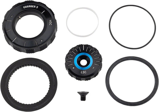 RockShox Compression Damper Knob Kit - Crown Charger 3 RC2  ZEB Select+/Ultimate A2+ 2023+ Adjuster Knob & External Hardware RockShox   