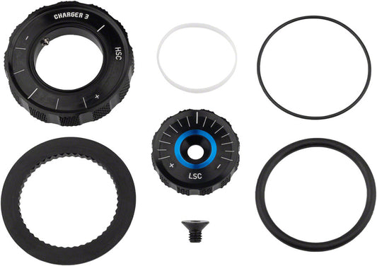 RockShox Compression Damper Knob Kit - Crown Lyrik Select+/Ult D1+ 2023+ Pike Select+/Ult C1+ 2023+ Adjuster Knob & External Hardware RockShox   