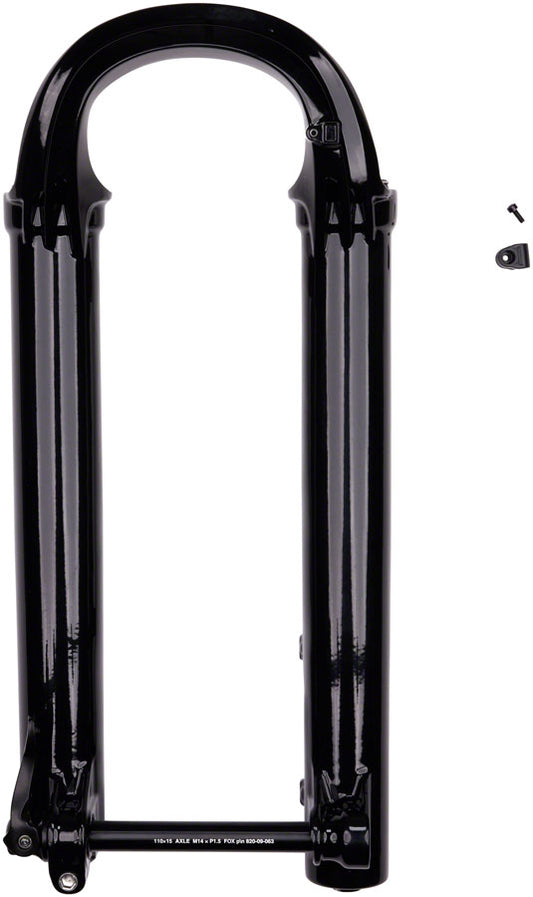 FOX Lower Leg Assembly - 2021 38 27.5in 180 MAX 15x110 QR Fox Shiny BLK F-S Lower Leg Assembly Fox Shox   