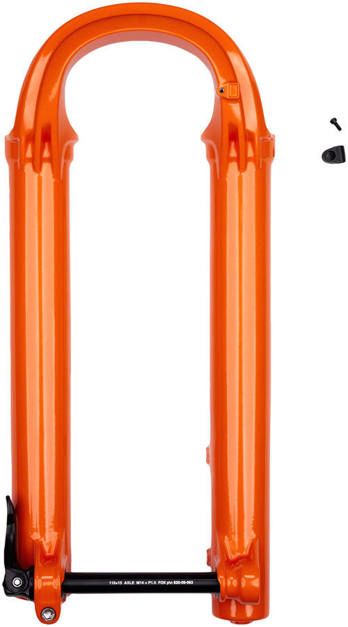 FOX Lower Leg Assembly - 2021 38 27.5in 180 MAX 15x110 QR Fox Shiny Orange F-S Lower Leg Assembly Fox Shox   