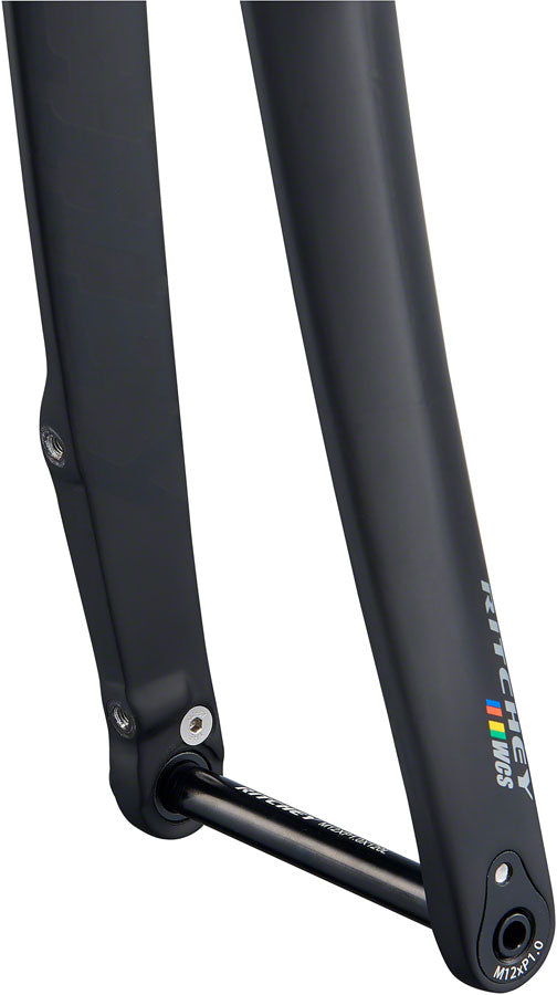 Ritchey WCS Carbon Road Disc Fork - 1-1/8" 46mm Rake Flat Mount  12mm Thru x 100mm BLK Road Fork Ritchey   
