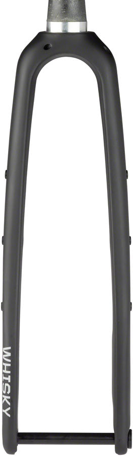 WHISKY No.9 CXLR Fork - 12mm Thru-Axle 1.5" Tapered Carbon Steerer Flat Mount Disc Matte BLK Cyclocross/Hybrid Fork Whisky Parts Co.   