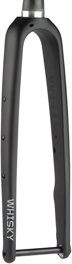 WHISKY No.9 CXLR Fork - 12mm Thru-Axle 1.5" Tapered Carbon Steerer Flat Mount Disc Matte BLK Cyclocross/Hybrid Fork Whisky Parts Co.   