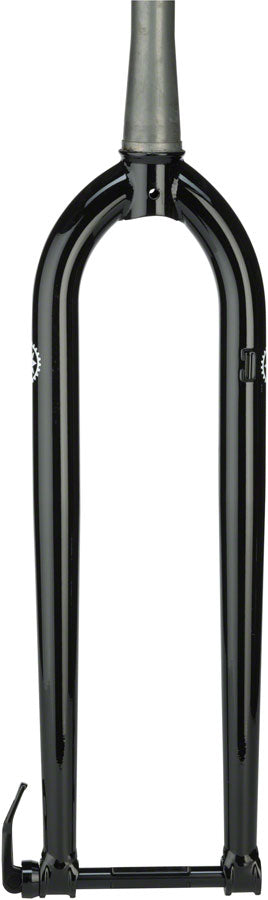 Salsa Cro Moto Grande Fork - 29" 100x15mm Thru-Axle 1-1/8" Tapered Steel IS Disc BLK Rigid Mountain Fork Salsa   