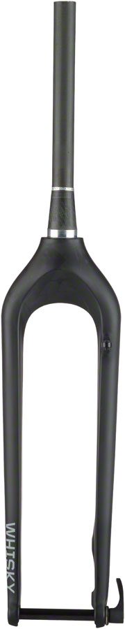 WHISKY No.9 MTN Fork - 29" Post Mount Disc 15 x 100 mm 1.5" Tapered Carbon Steerer Matte BLK Rigid Mountain Fork Whisky Parts Co.   