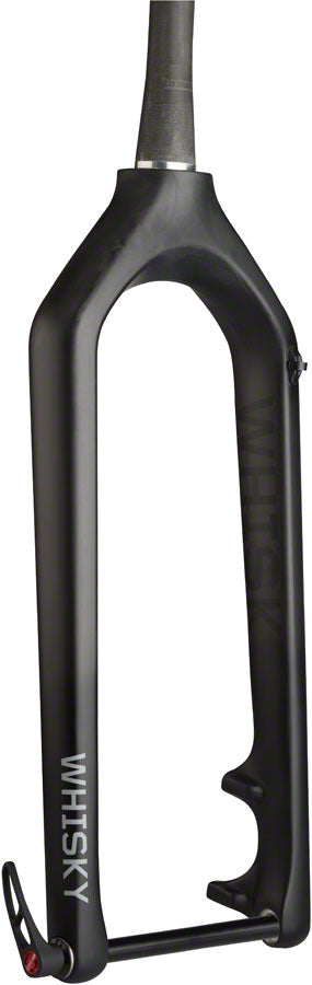 WHISKY No.9 Fat Fork - 15 x 150mm Thru-Axle 1.5" Tapered Carbon Steerer Post Mount Disc 51mm Offset Matte BLK Rigid Mountain Fork Whisky Parts Co.   