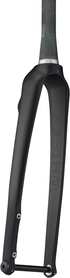 WHISKY No.9 RD+ Fork - 12mm Thru-Axle 1.5" Tapered Carbon Steerer Flat Mount Disc Matte BLK Road Fork Whisky Parts Co.   