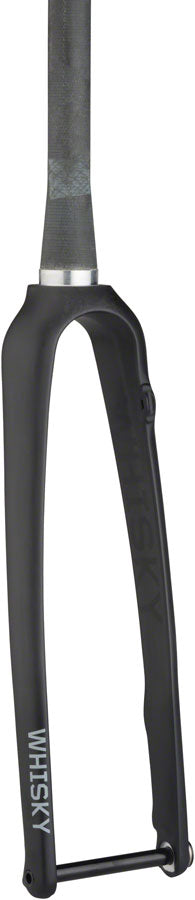 WHISKY No.9 RD+ Fork - 12mm Thru-Axle 1.5" Tapered Carbon Steerer Flat Mount Disc Matte BLK Road Fork Whisky Parts Co.   