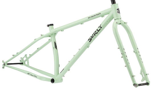 FM0238 Surly Ice Cream Truck Fat Bike Frameset - 26" Steel Buttermint Green Small Fat Bike Frame Surly   