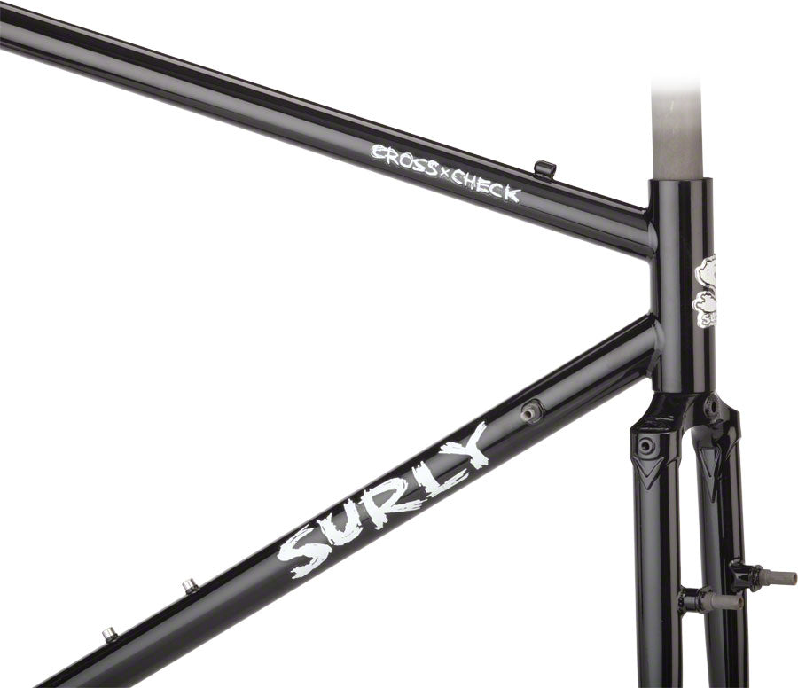 Surly Cross Check 42cm Frameset Gloss Black Cyclocross Frames Surly   