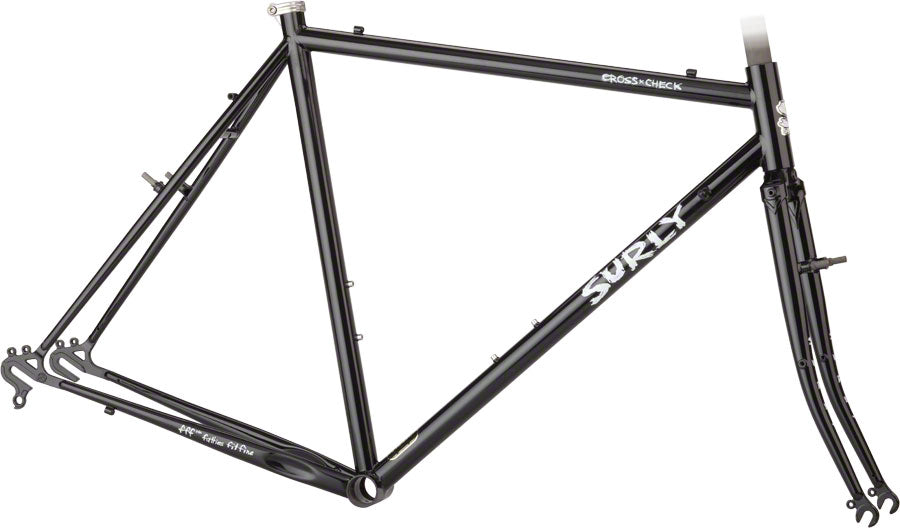 Surly Cross Check 60cm Frameset Gloss Black Cyclocross Frames Surly   