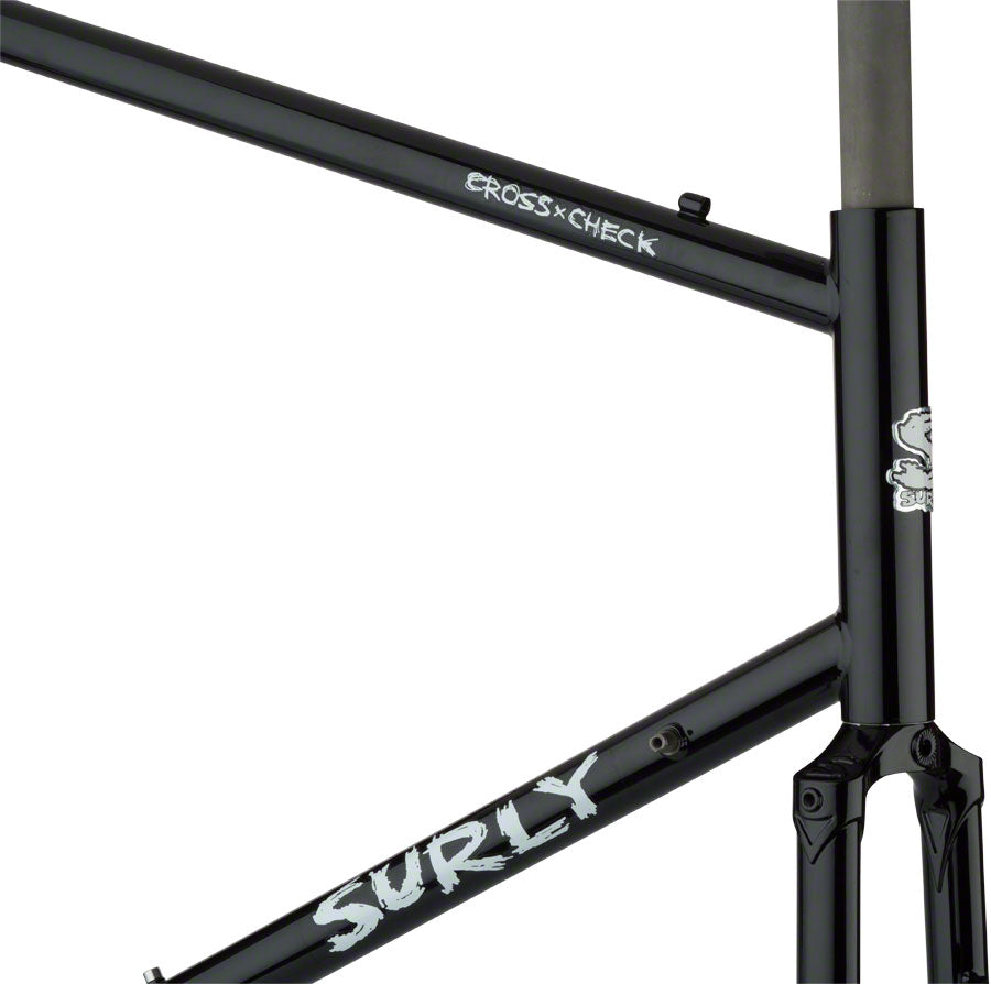 Surly Cross Check 64cm Frameset Gloss Black Cyclocross Frames Surly   