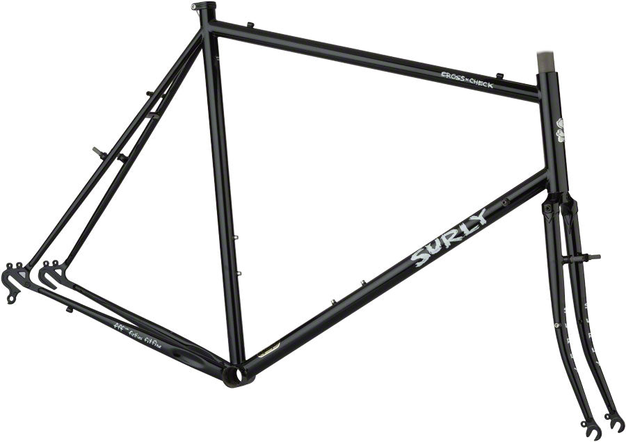 Surly Cross Check 64cm Frameset Gloss Black Cyclocross Frames Surly   