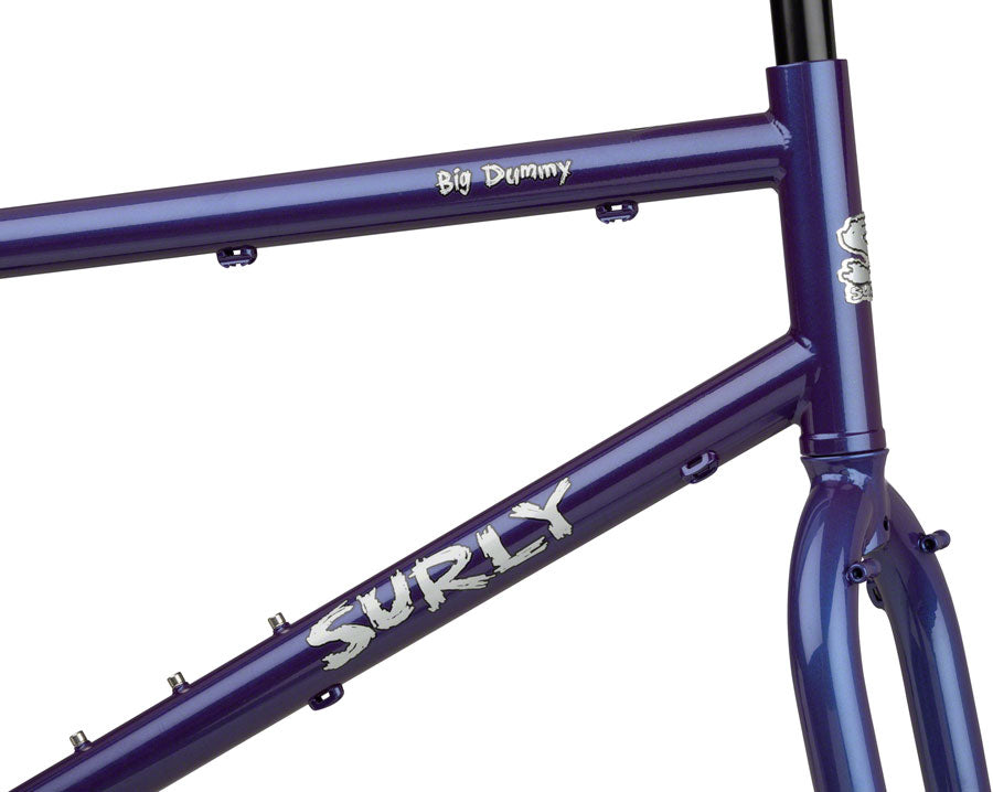 Surly Big Dummy Cargo Framekit - 26" Steel Bruised Ego Purple Small Cargo Frame Surly   