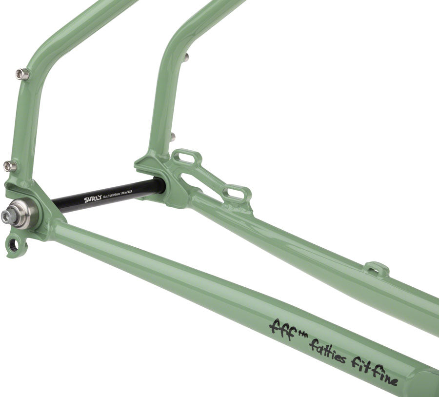 Surly Grappler Frameset - 27.5 Steel Sage Green Medium Touring Frame Surly   