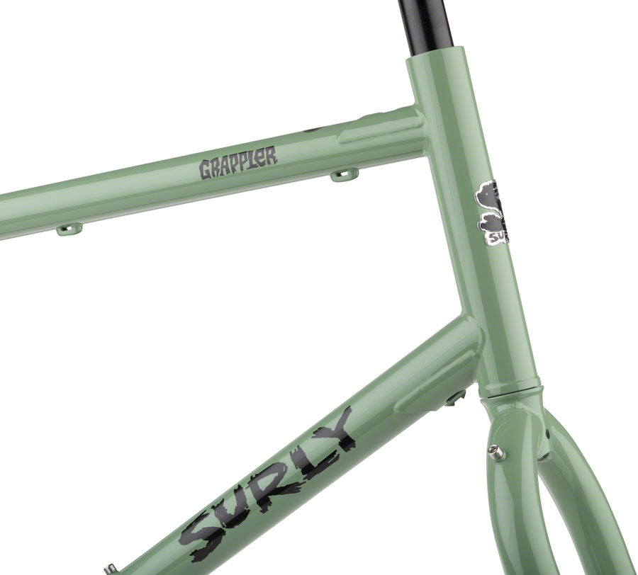 Surly Grappler Frameset - 27.5 Steel Sage Green Medium Touring Frame Surly   