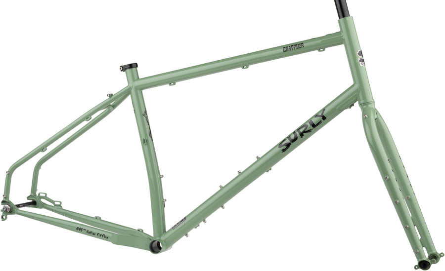 Surly Grappler Frameset - 27.5 Steel Sage Green Medium Touring Frame Surly   