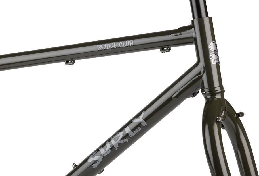 Surly Bridge Club Frameset - 27.5"/700c Steel Majestic Moss X-Large Touring Frame Surly   