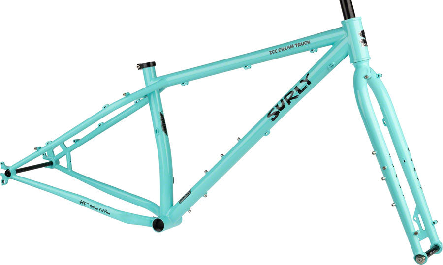 Surly Ice Cream Truck Fat Bike Frameset - 26" Steel Safety Mask Blue Small Fat Bike Frame Surly   