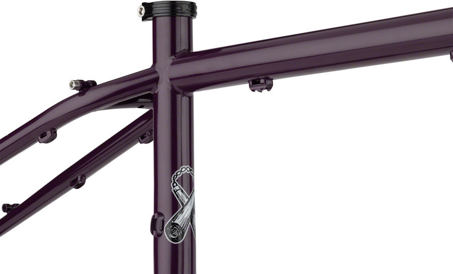 Surly Karate Monkey Frameset - 27.5" Steel Organic Eggplant X-Large Mountain Frame Surly   