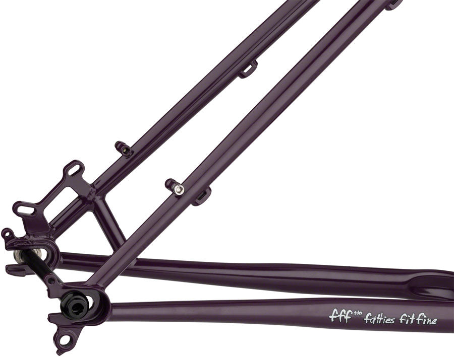Surly Karate Monkey Frameset - 27.5" Steel Organic Eggplant X-Large Mountain Frame Surly   