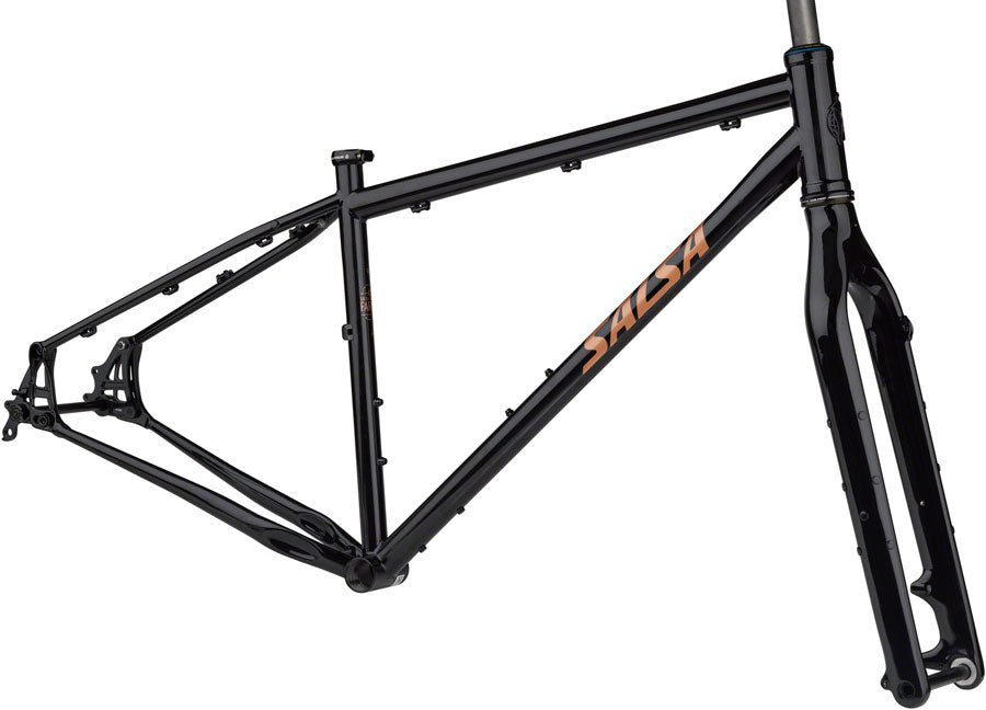 Salsa Fargo Frameset - 29" Steel Black X-Small All-Road Frame Salsa   