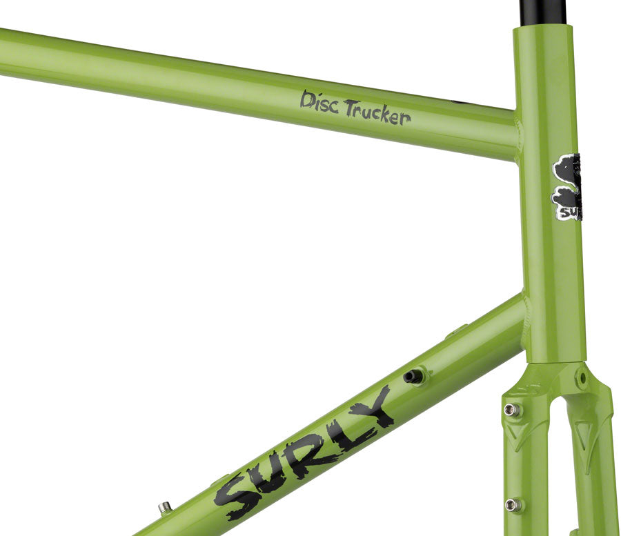 Surly Disc Trucker Frameset - 26" Steel Pea Lime Soup 56cm Touring Frame Surly   