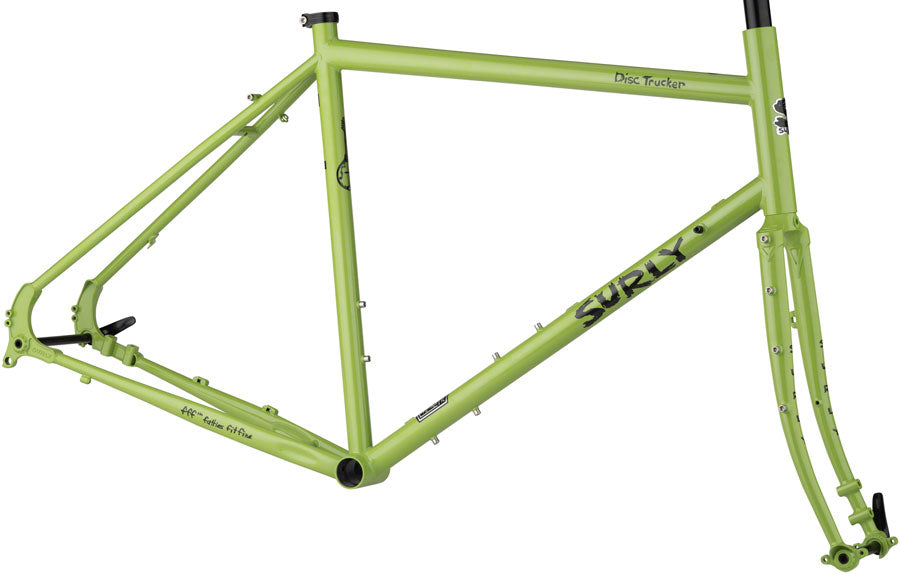 Surly Disc Trucker Frameset - 700c Steel Pea Lime Soup 60cm Touring Frame Surly   