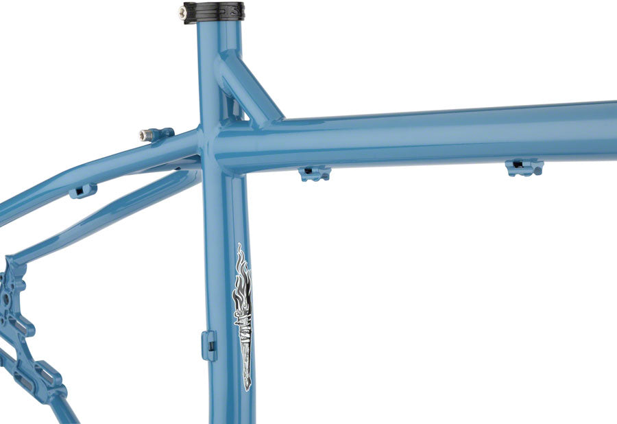 Surly Ogre Frameset - 29" Steel Cold Slate Blue Small Touring Frame Surly   