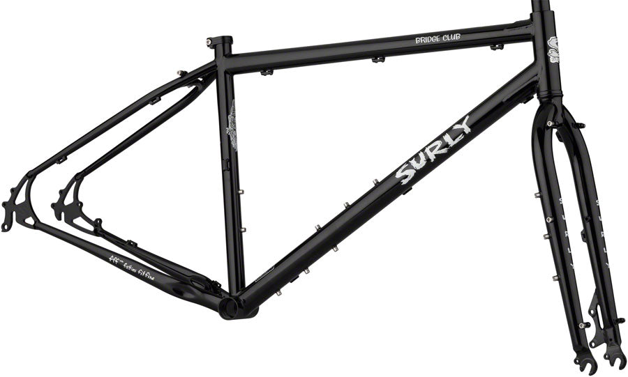 Surly Bridge Club Frameset - 27.5"/700c Steel Black X-Large Touring Frame Surly   